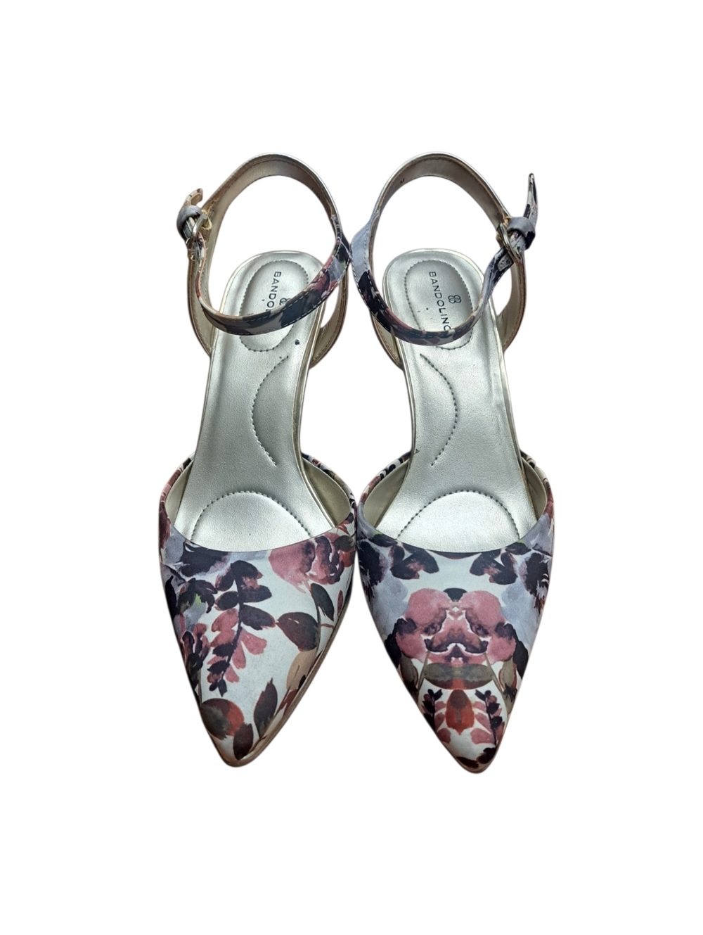 Bandolino Fabia Floral Ankle-Strap Shoe Pump Size 7.5 Summer Bridal Party - Picture 3 of 11